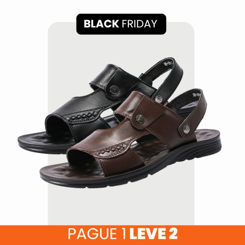 Sandália Ortopédica de Couro Legítimo