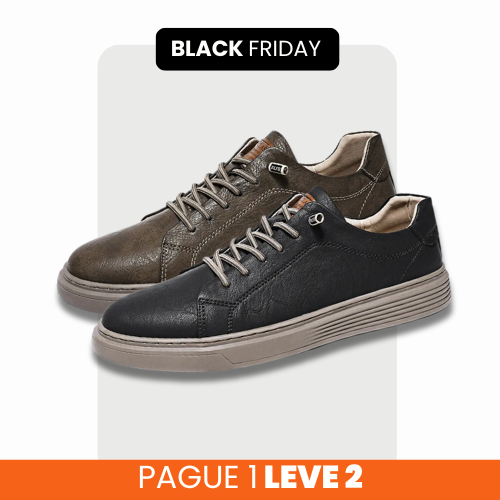 Tênis de Couro Legítimo